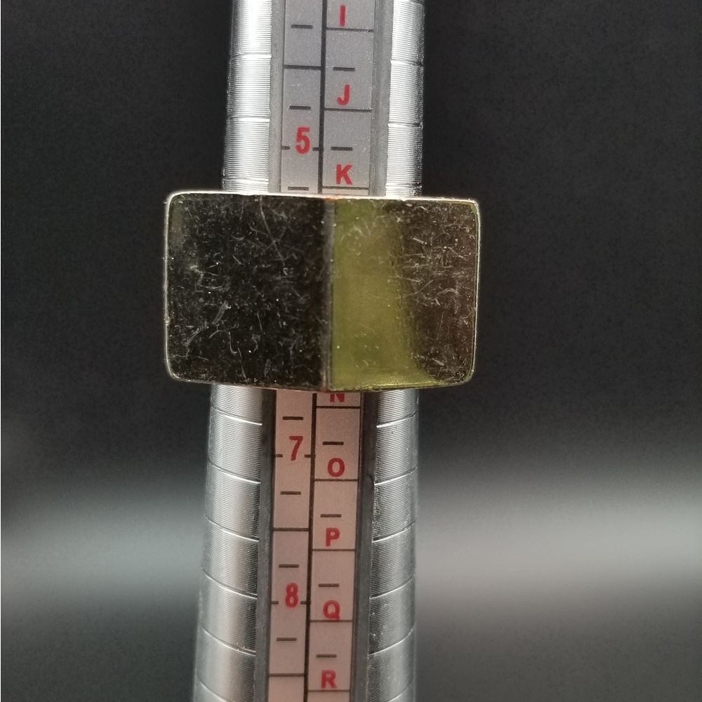 Brutalist sterling silver chunky ring size 6. R105